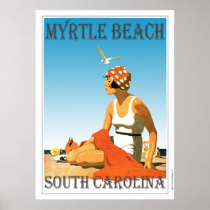 Vintage Myrtle Beach Poster