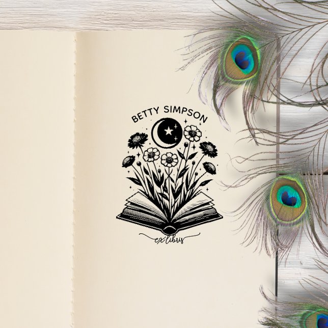 Vintage Mystic book Custom ex libris stamp dog (Creator Uploaded)