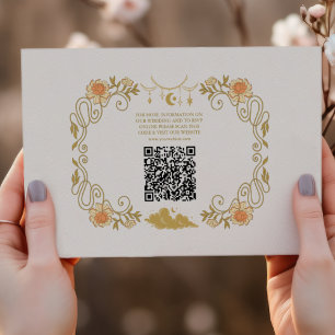 Vintage Mystical Botanical Wedding Enclosure Card