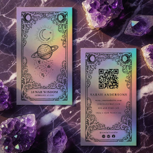 Vintage Mystical Celestial Astrology  Business Card