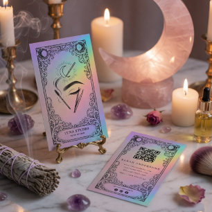 Vintage Mystical Celestial Brow Artist  Business Card