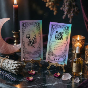 Vintage Mystical Celestial Makeup Artist Business Card