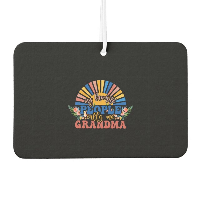 Vintage Nana Car Air Freshener (Front)