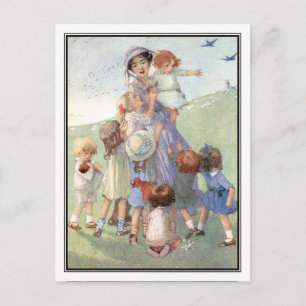 Vintage Nanny with Children - Honour C. Appleton Postcard