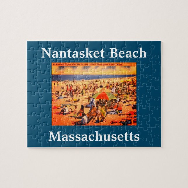 Vintage Nantasket Beach, Massachusetts Jigsaw Puzzle (Horizontal)