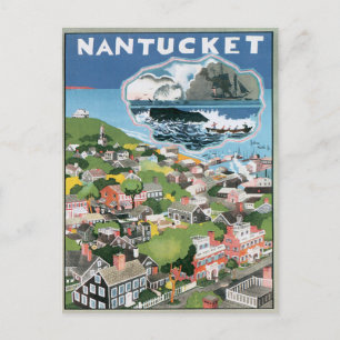 Vintage Nantucket Massachusetts Postcard