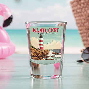 Vintage Nantucket Massachusetts Shot Glass