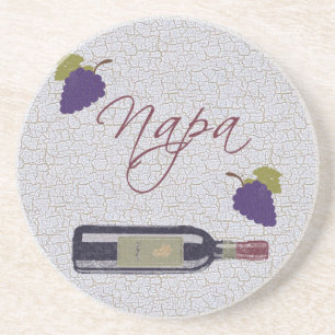 Vintage Napa Wine Coaster
