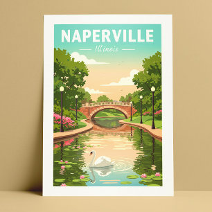 Vintage Naperville Illinois Postcard