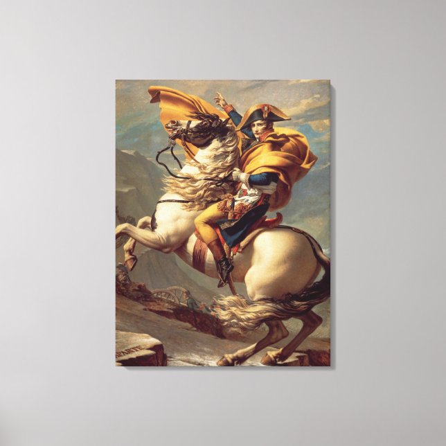 Vintage Napoleon Crossing the Alps Canvas Print (Front)
