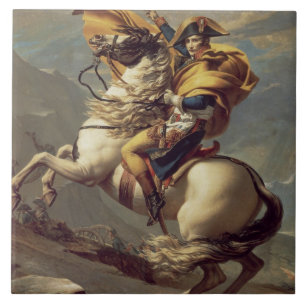Vintage Napoleon Crossing the Alps Tile