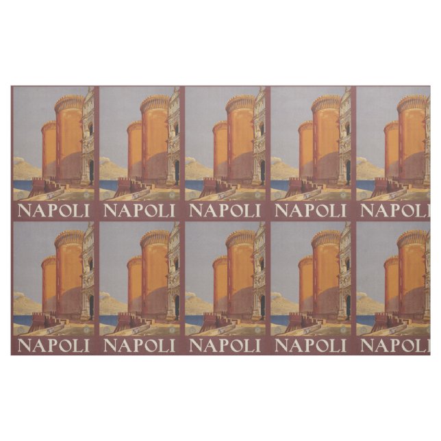 Vintage Napoli (Naples) Italy customizable fabric (Fat Quarter)