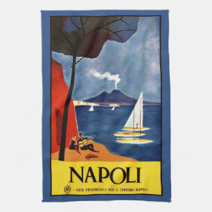 Vintage Napoli Naples Italy hand towel