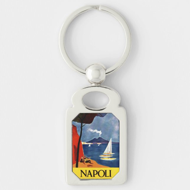 Vintage Napoli (Naples) Italy key chain (Front)