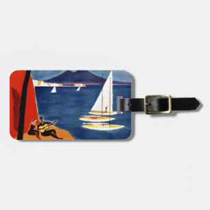 Vintage Napoli Travel Love Romance Luggage Tag