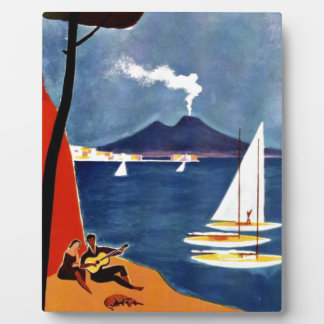 Vintage Napoli Travel Love Romance Plaque
