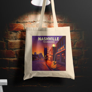 Vintage Nashville Tennessee Tote Bag