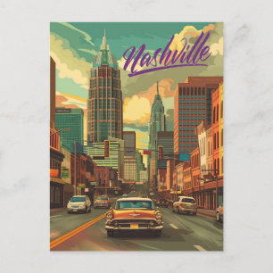 Vintage Nashville Travel  Postcard