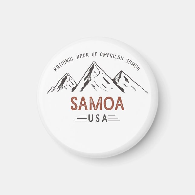 Vintage National Park of American Samoa Magnet (Front)