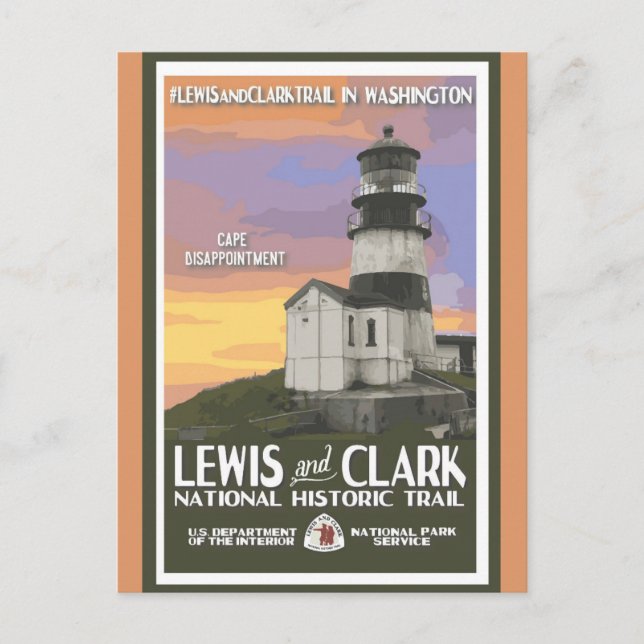 Vintage National Park Washington Travel Postcard (Front)