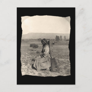 Vintage Native American Apache Postcard