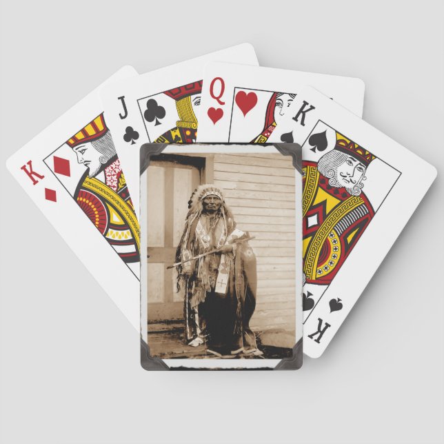 Vintage Native American Big Tobacco Playing Cards (Back)