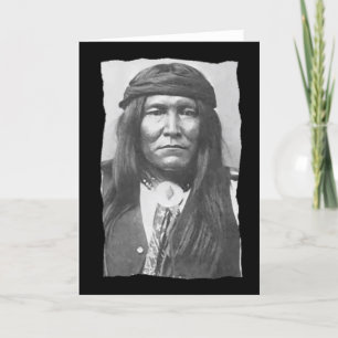 Vintage Native American Cochise Apache Card