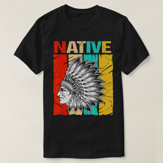 Vintage Native American For Men  T-Shirt (Design Front)
