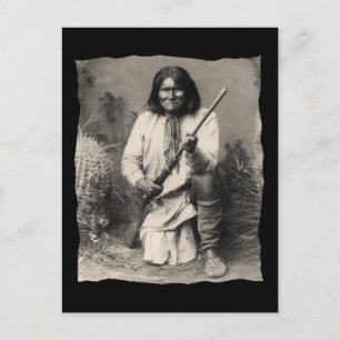 Vintage Native American Geronimo Apache Postcard