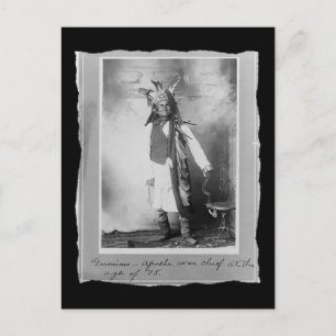 Vintage Native American Geronimo Apache Postcard