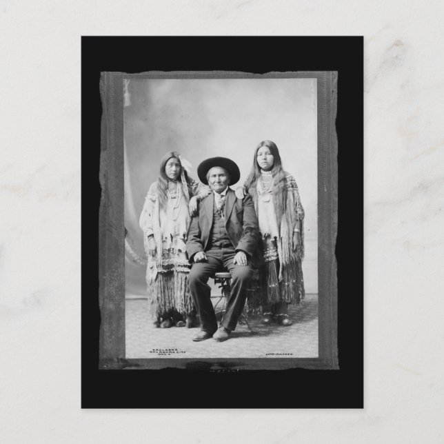 Vintage Native American Geronimo Postcard (Front)