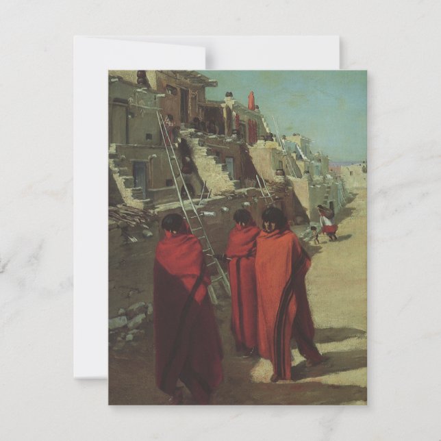 Vintage Native American, Hopi Pueblo by Louis Akin (Front)