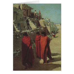 Vintage Native American, Hopi Pueblo by Louis Akin