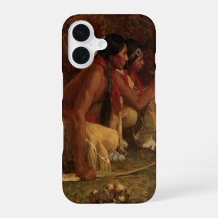 Vintage Native American, Hunting for Deer by Couse iPhone 16 Case