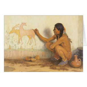 Vintage Native American, Indian Artist by Couse