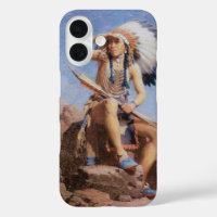 Vintage Native American Indian, The Scout by Leigh