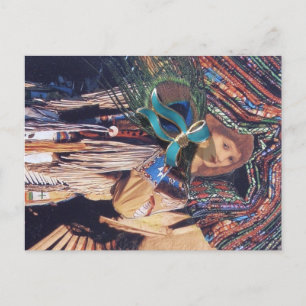 Vintage Native American Montage Postcard