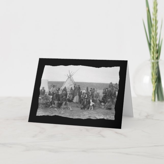 Vintage Native American Paiute Card (Front)