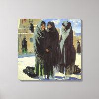 Vintage Native American, Taos Girls by Walter Ufer