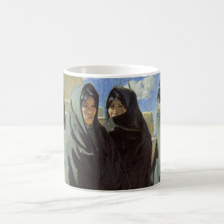 Vintage Native American, Taos Girls by Walter Ufer Coffee Mug