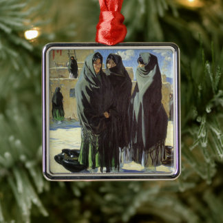 Vintage Native American, Taos Girls by Walter Ufer Metal Tree Decoration