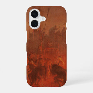 Vintage Native Americans, Buffalo Dance by Wimar iPhone 16 Case