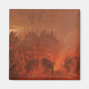 Vintage Native Americans, Buffalo Dance by Wimar Magnet