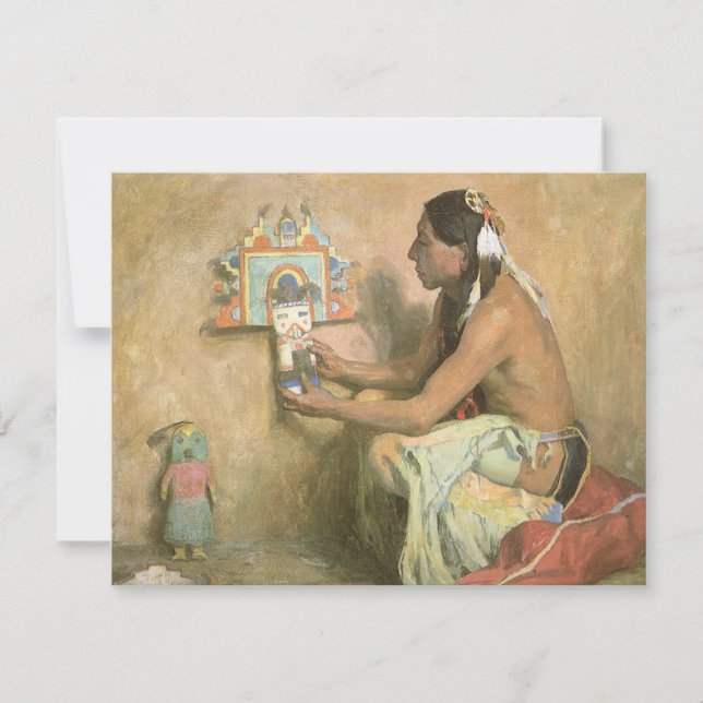 Vintage Native Americans, Hopi Katchina by Couse (Front)