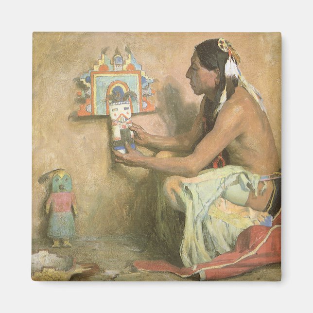 Vintage Native Americans, Hopi Katchina by Couse Magnet (Front)