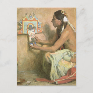 Vintage Native Americans, Hopi Katchina by Couse Postcard