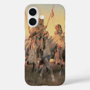 Vintage Native Americans, Piegans by CM Russell iPhone 16 Case