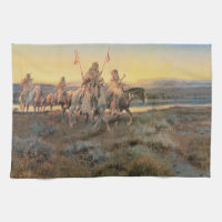 Vintage Native Americans, Piegans by CM Russell