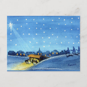 Vintage Nativity Art Postcard