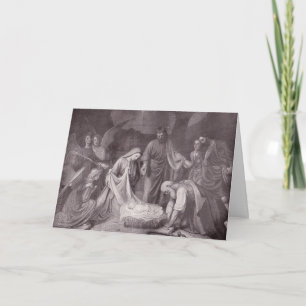 Vintage Nativity Card